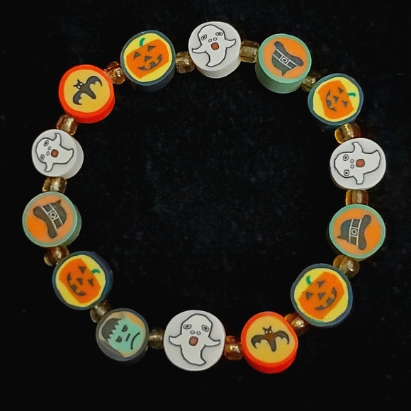 Choice of 2 Halloween 🎃 polymer clay handmade bracelets. - Picture 3 of 5